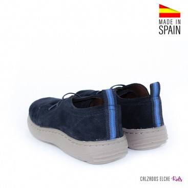 ZAPATO oxford de niño azul marino