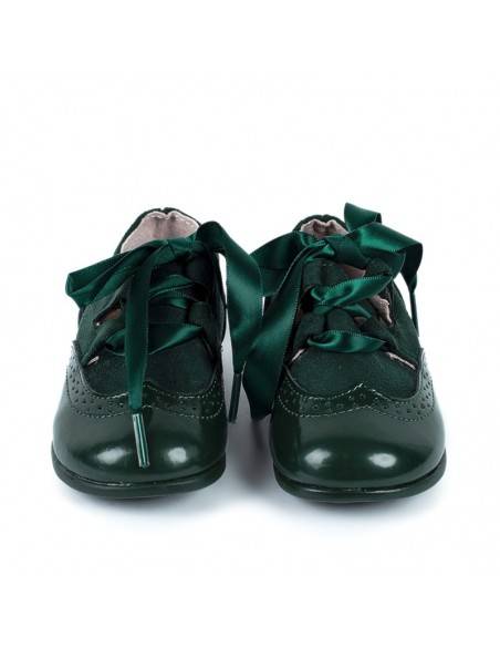 zapatos niños verde botella baratos