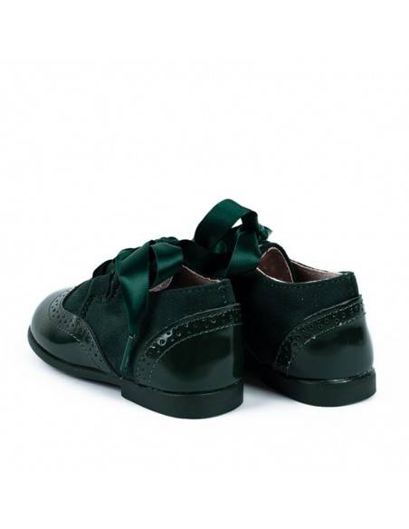 zapatos niños verde botella baratos