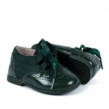 zapatos niños verde botella baratos