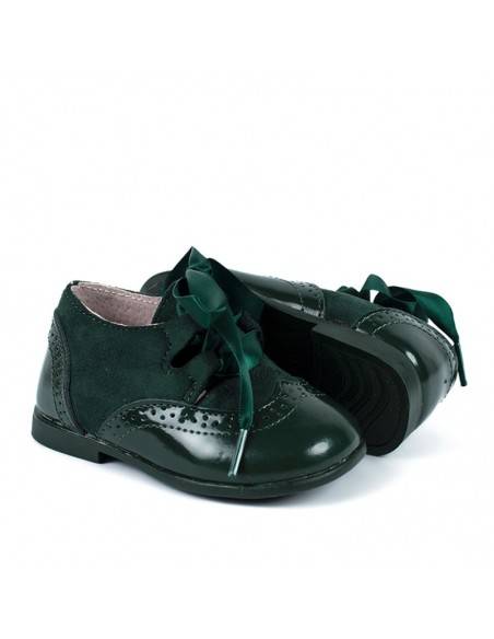zapatos niños verde botella baratos