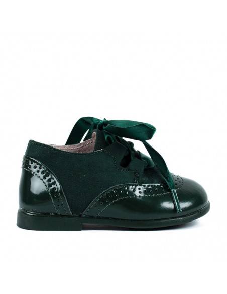 zapatos niños verde botella baratos