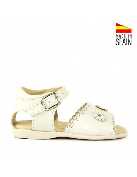 SANDALIAS BEBE PIEL BEIGE