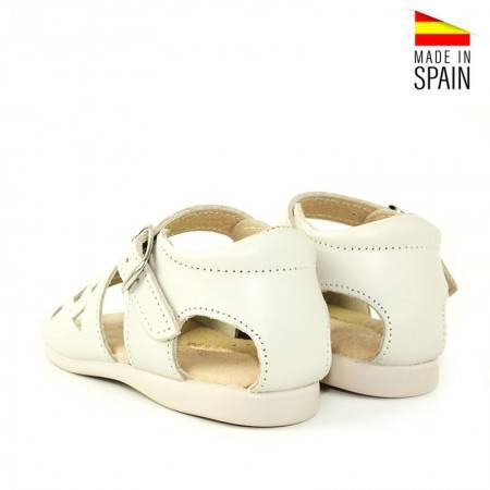 SANDALIA CORAZÓN BEBE BEIGE