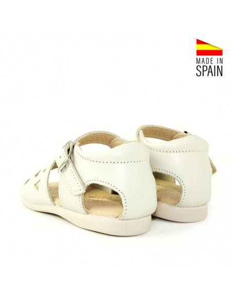 SANDALIA CORAZÓN BEBE BEIGE