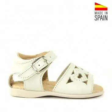 SANDALIA CORAZÓN BEBE BEIGE