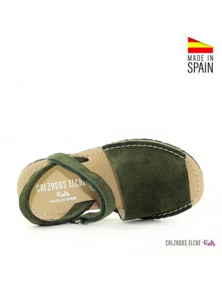 MENORQUINAS SERRAJE VERDES PARA NIÑO