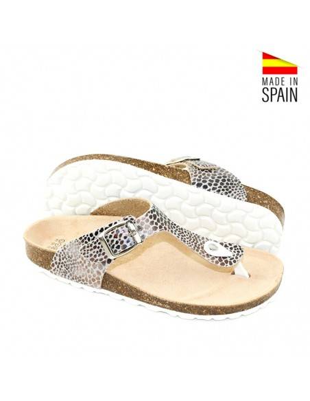 CHANCLAS DEDO PLATA BIO