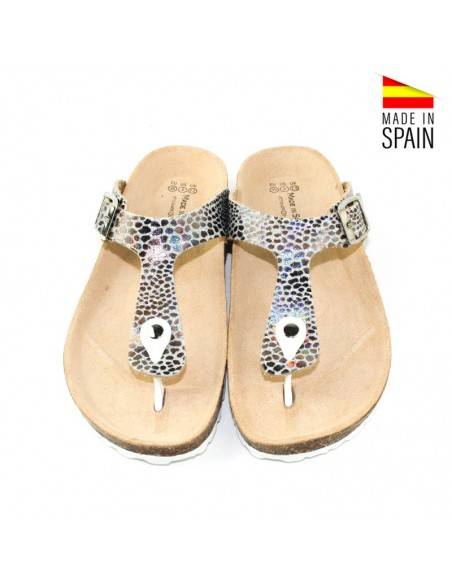 CHANCLAS DEDO PLATA BIO