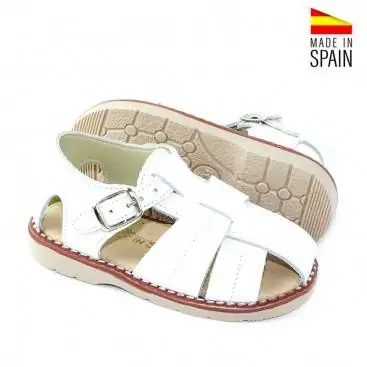 SANDALIAS NIÑOS PIEL BARATAS BLANCAS