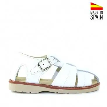 SANDALIAS NIÑOS PIEL BARATAS BLANCAS
