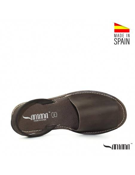 MENORQUINAS HOMBRE MARRONES PIEL SANTANA