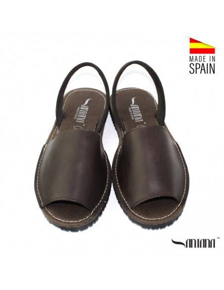 MENORQUINAS HOMBRE MARRONES PIEL SANTANA