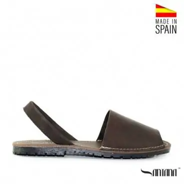 MENORQUINAS HOMBRE MARRONES PIEL SANTANA