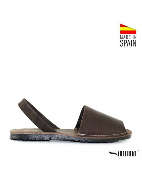 MENORQUINAS HOMBRE MARRONES PIEL SANTANA