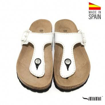 sandalias hombre blancas