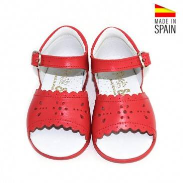 SANDALIAS DE BEBE ROJAS