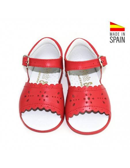 SANDALIAS DE BEBE ROJAS