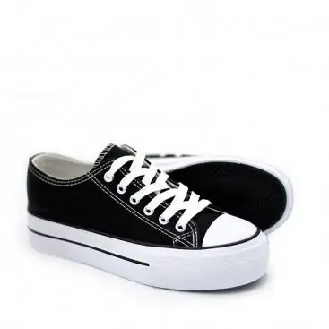 zapatillas plataforma negras​