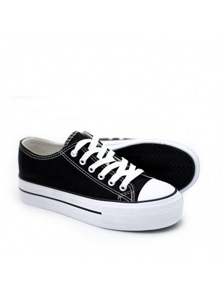 zapatillas plataforma negras​