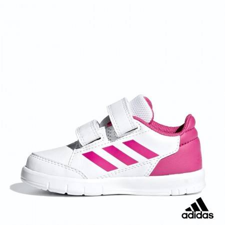 ZAPATILLAS ADIDAS ALTASPORT CF I PARA NI A BEBE COLOR BLANCO Y FUCSIA