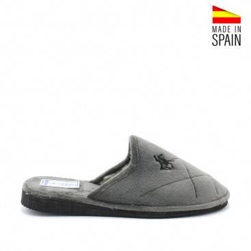 Zapatillas andar por casa hombre fabricadas en España color gris