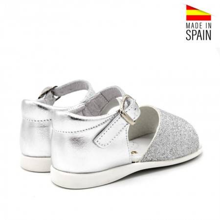 SANDALIA NIÑA PLATA