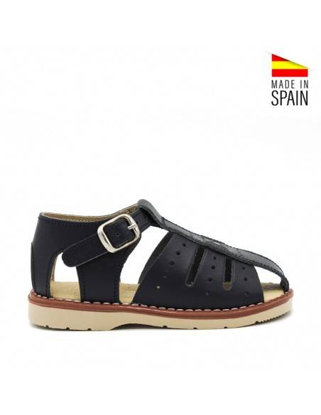 sandalias niño piel