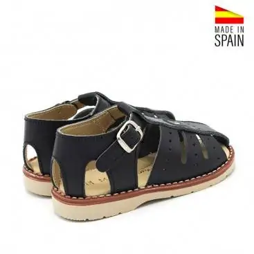 sandalias niño piel