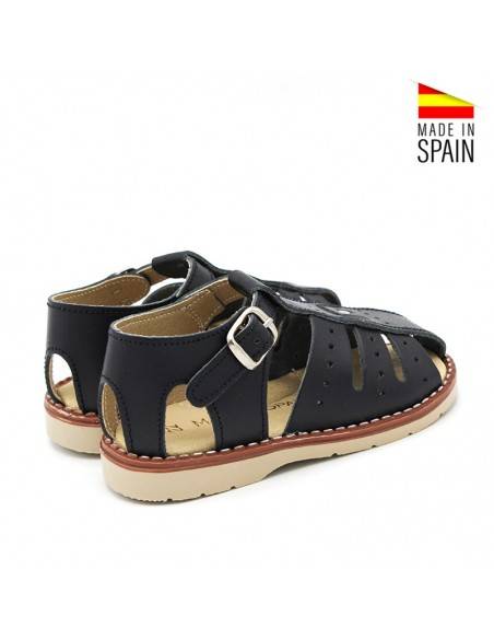 sandalias niño piel