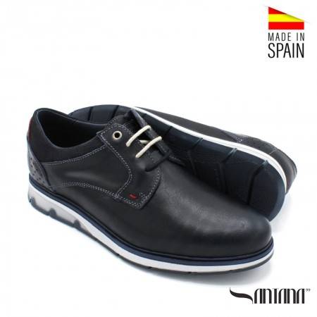 Zapatos casual hombre piel serraje