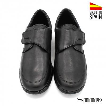 Zapatos Velcro Negros para Hombre con Dise o 24 Horas