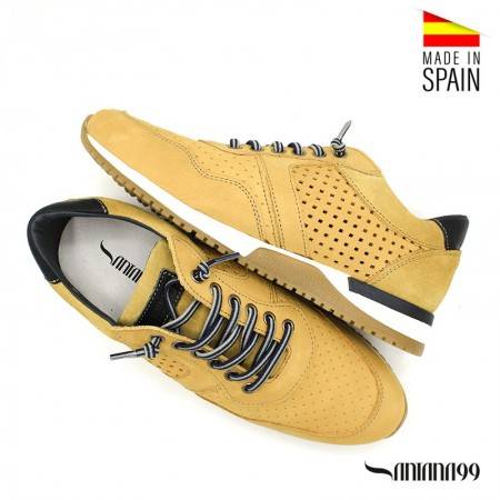 Zapatos de piel con cordones para mujer, botines deportivos, bailarinas  blancas con suela gruesa, hechos a mano con piel natural -  España