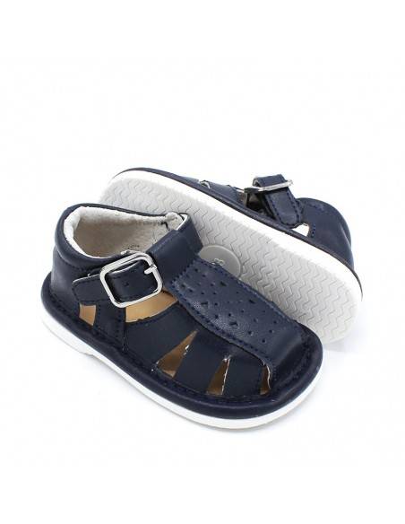 sandalias bebe piel