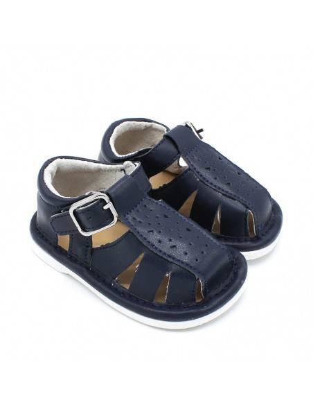 sandalias bebe piel