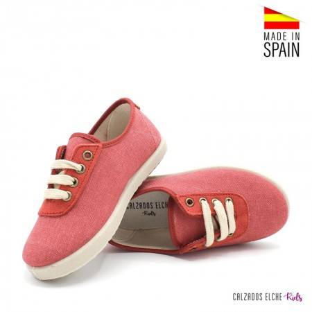 Loneta Niña Zapatos Pepitos De Lona Para Niños Con Puntera | Zapatería Zapatillas Tela Niño