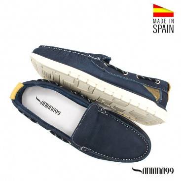 mocasines hombre azul marino