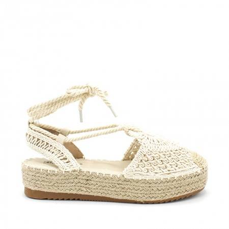 Alpargata Bamers Sandy Crochet Beige - Compra Ahora | Dafiti Chile
