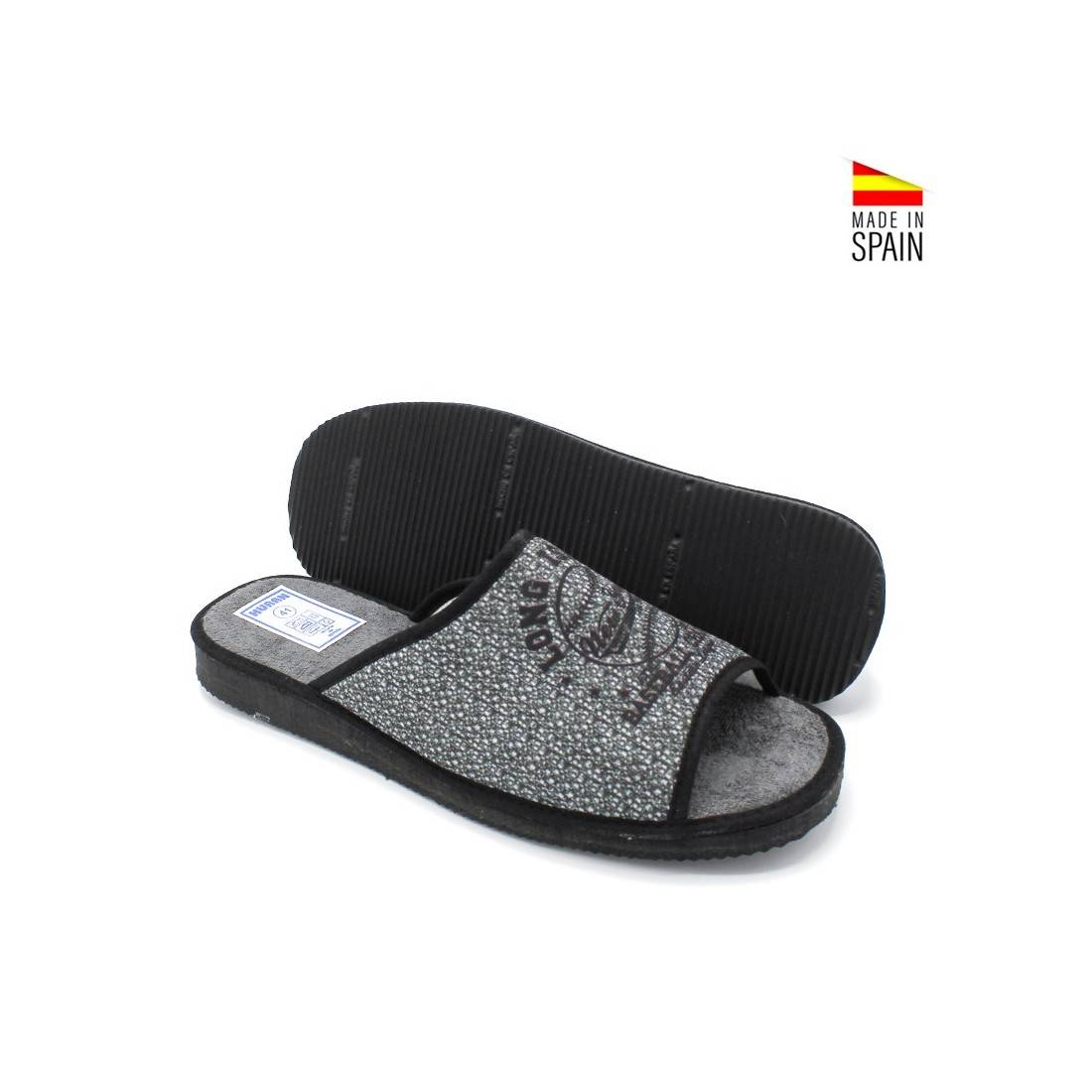 ZAPATILLAS DE ANDAR POR CASA PARA HOMBRE EN COLOR NEGRO DE VERANO