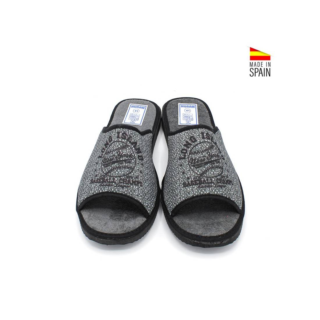 ZAPATILLAS DE ANDAR POR CASA PARA HOMBRE EN COLOR NEGRO DE VERANO