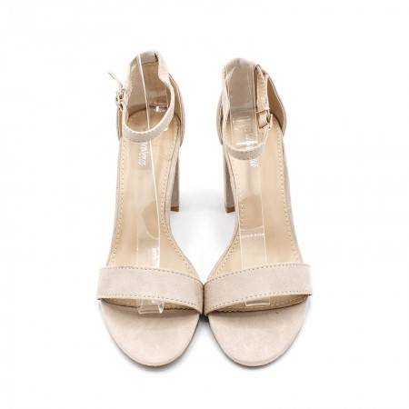 SANDALIAS DE TACÓN PARA VESTIR EN COLOR BEIGE