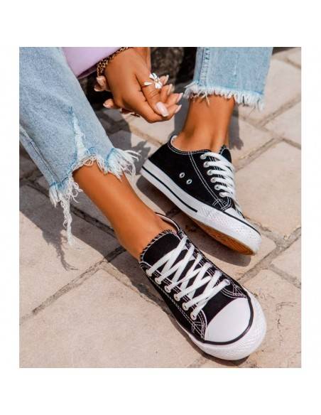 zapatillas lona negras