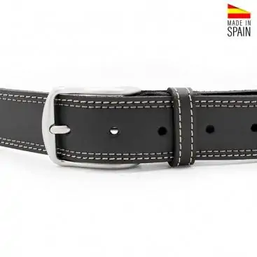 cinturon hombre piel negro