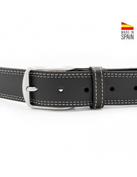 cinturon hombre piel negro