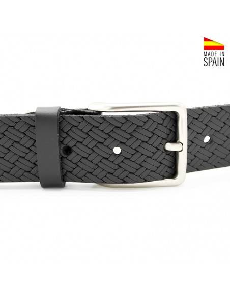 cinturon hombre piel negro