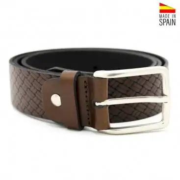 cinturon hombre cuero marron