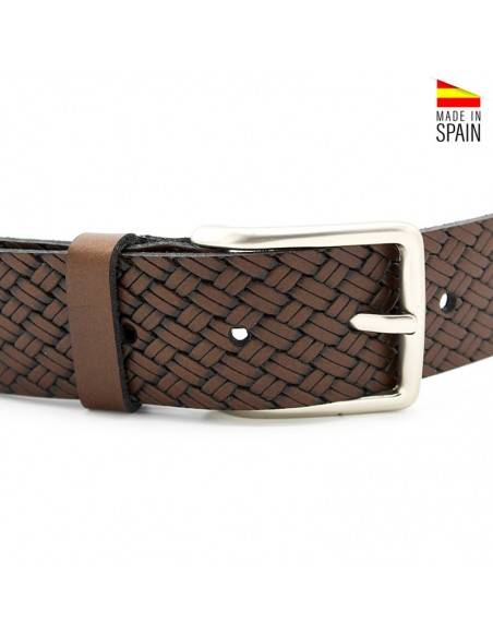 correa hombre marron