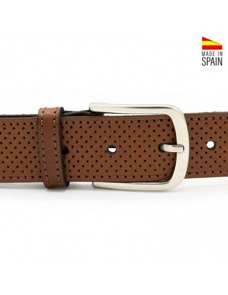 Cinturon camel hombre