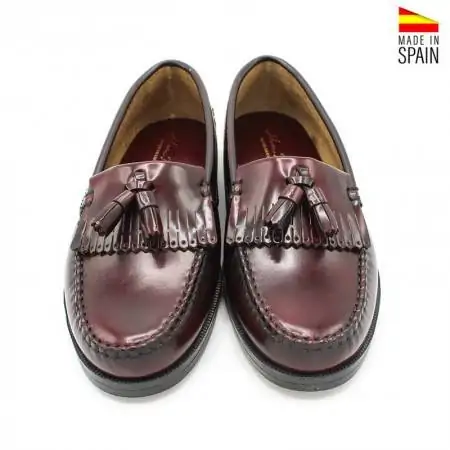 Mocases Castellanos de Mujer Burdeos Made in Spain - Main Image