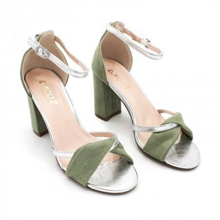 Sandalias con Tacón Verde Nueva Temporada - Envío 24-48h!
